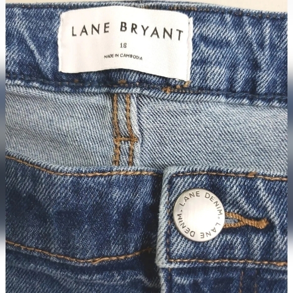 Lane Bryant Flex Magic Waistband Signature Fit Distressed Boyfriend Jeans--Sz.18 - Picture 11 of 12